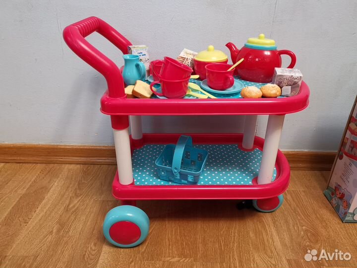 Чайный сервис и тележка игрушка rik&rok