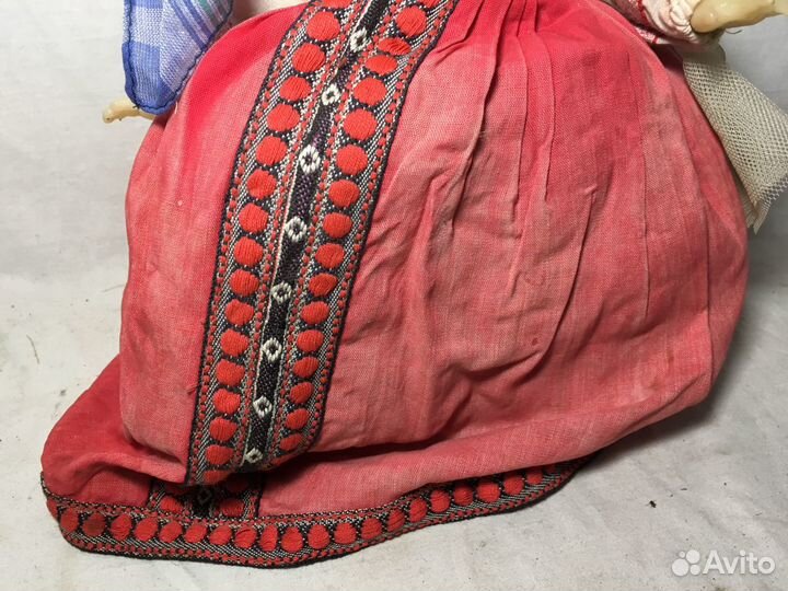 Старинная кукла грелка анюта на (самовар-чайник)