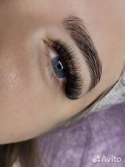 Наращивание ресниц за 1час(1д) 1:30(2д) 2:15(3д)