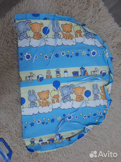 Бортики в детскую кроватку новые