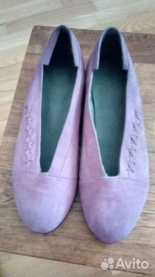 Новые туфли балетки натуральная замша
