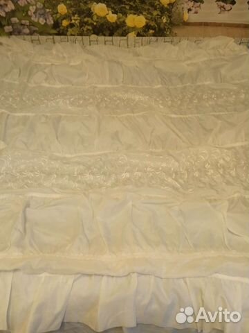 Накидка на кровать белая