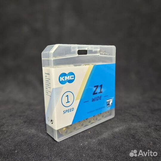 Цепь KMC Z1 Wide Gold, 1 ск., 112 зв., 1/2