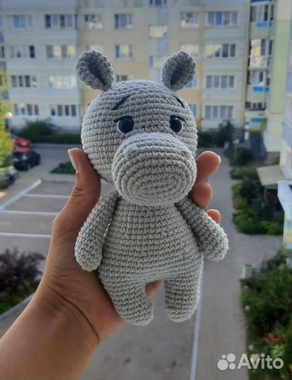 Мягкая игрушка Бегемотик