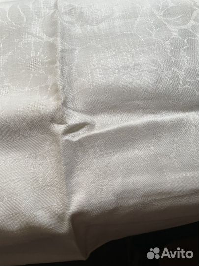 Отрез льняной СССР для пошива скатерти