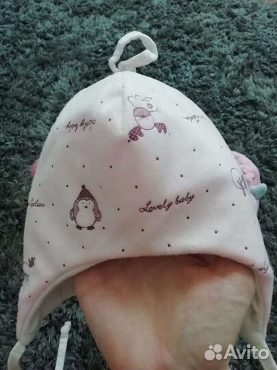 Шапочка для новорожденной деми