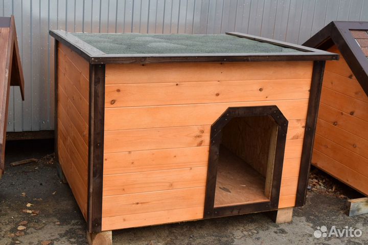 Утепленная будка для собаки Лира 1,2х1м