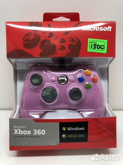 Геймпад Xhox 360 проводной Розовый