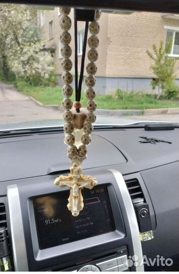 Чётки Крест ручной работы в Авто