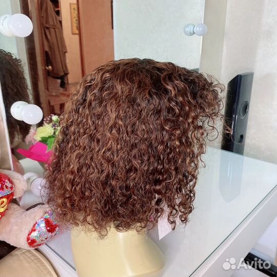 Парик кудри из натуральных волос