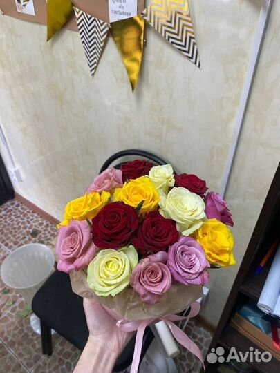 Коробочки из 15 роз