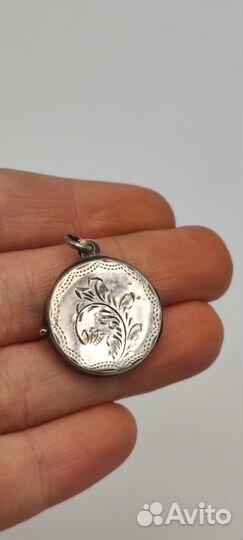 Локет, подвес, кулон, серебро нач. XX в. № 28 365