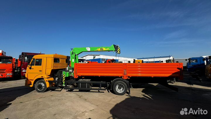 Бортовой грузовик КАМАЗ 4308-R4 с КМУ FG, 2024