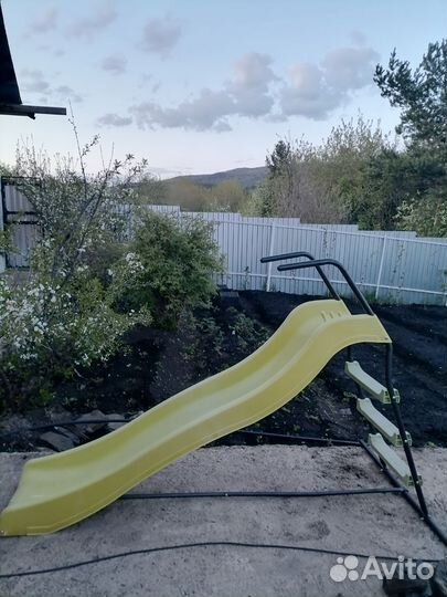 Детская горка пластиковая уличная бу