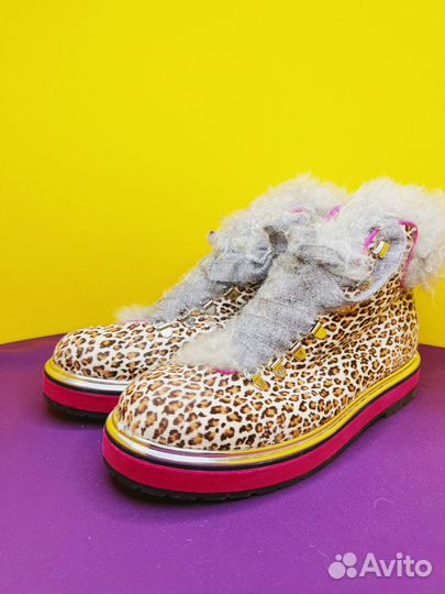 Леопардовые ботинки AGL