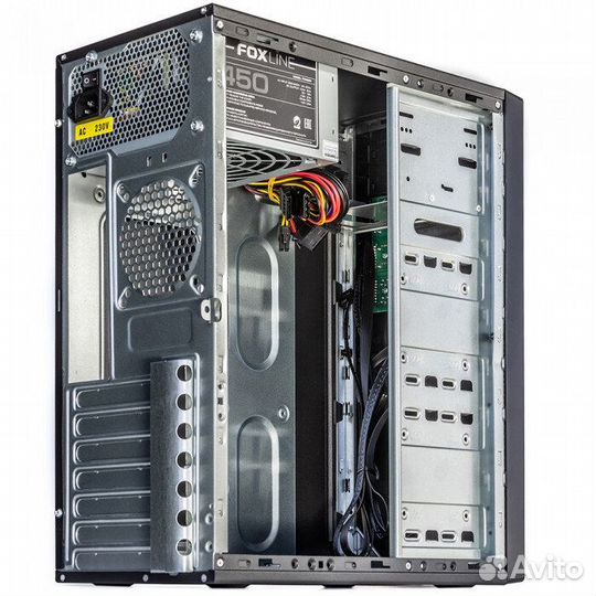 Компьютерный корпус Foxline FL-301 Black FL-301-FZ
