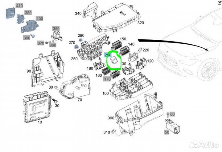 Реле Mercedes-Benz Cla-Class C118FC AMG M139 2021