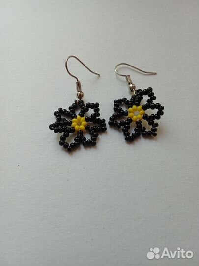 Серьги из бисера