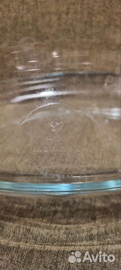 Утятница с крышкой стеклянная