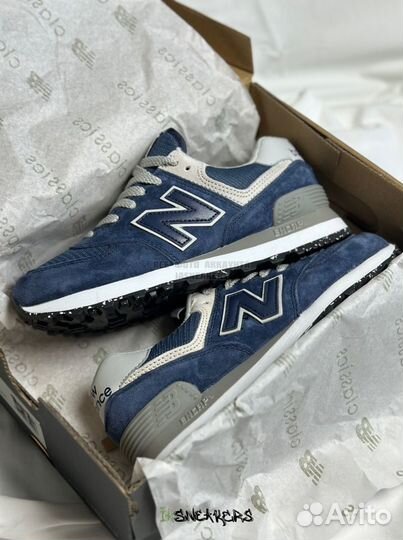 Кроссовки New Balance 574 синие 37-41