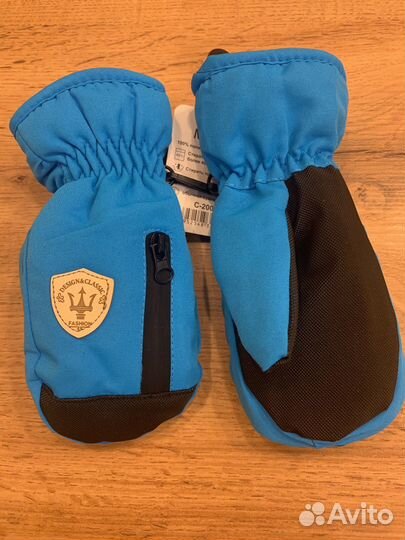 Лыжные перчатки детские на 1-2 года новые