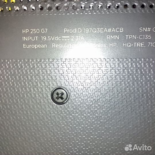 Ноутбук hp 250 g7