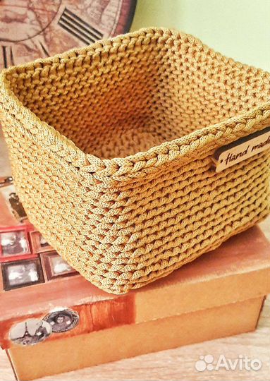 Интерьерная корзинка из шнура Caramel