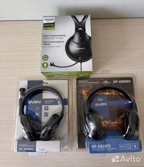 Проводные наушники с микрофоном