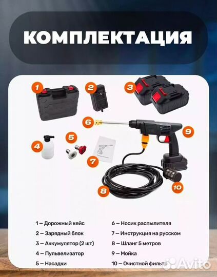 Мойка высокого давления для автомобили