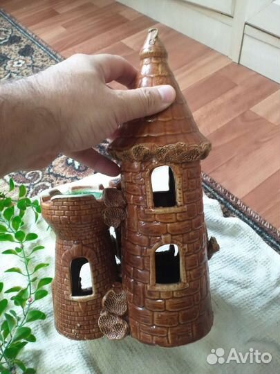 Замок в аквариум 50см