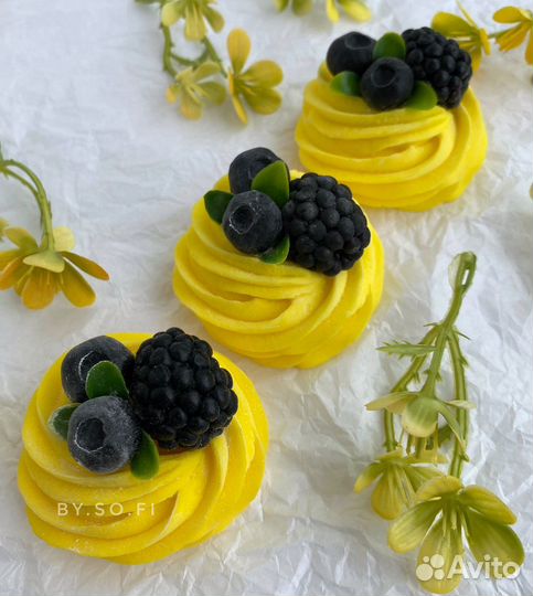 Мыло ручной работы.Десерт Павловой