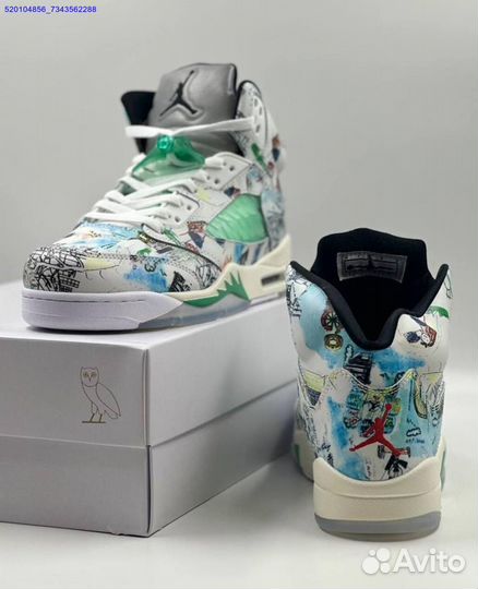 Кроссовки Nike Air Jordan 5 Retro White (Арт.46710