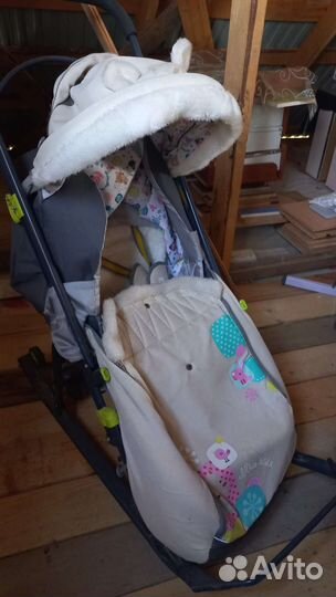 Детские санки коляска
