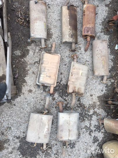 Kia spectra глушитель резонатор