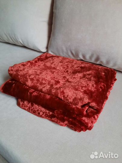 Красный бархат, плюш, отрез СССР