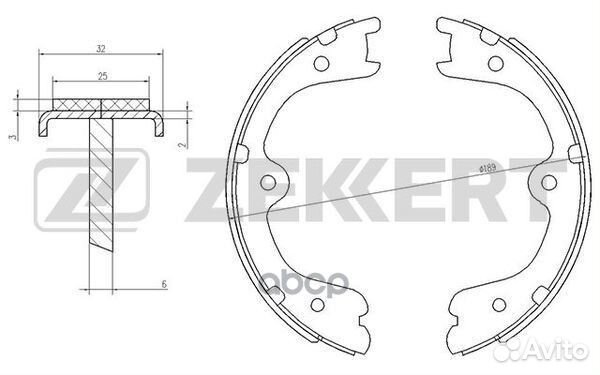 Колодки тормозные BK4047 Zekkert