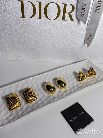 Серьги стиль винтаж anna klein