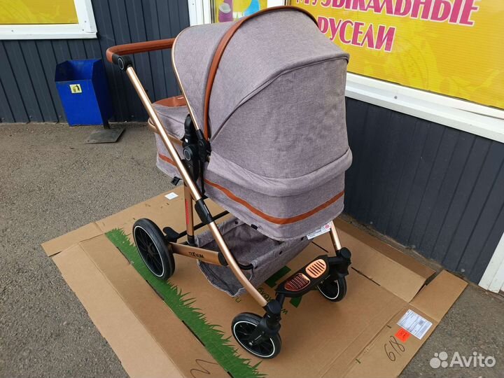 Коляска 11 кг трансформер 3 в 1 с автокреслом