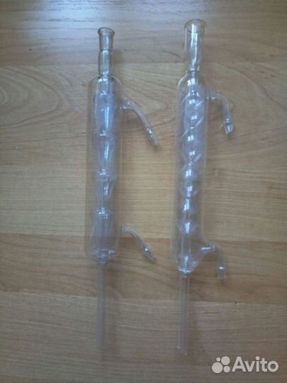 Холодильник стеклянный (дистиллятор лабораторный)