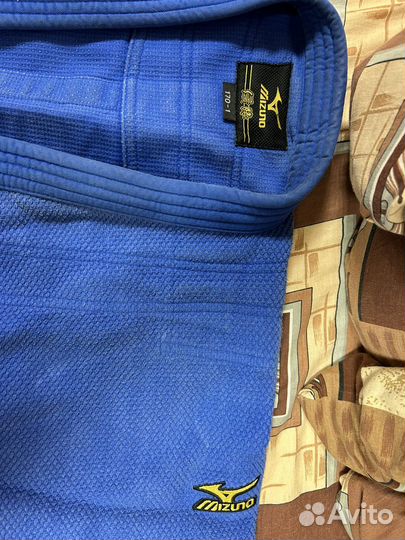 Кимоно для дзюдо синее Mizuno