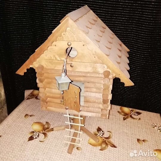 Садовый декор - сказочная избушка/деревo/handmade