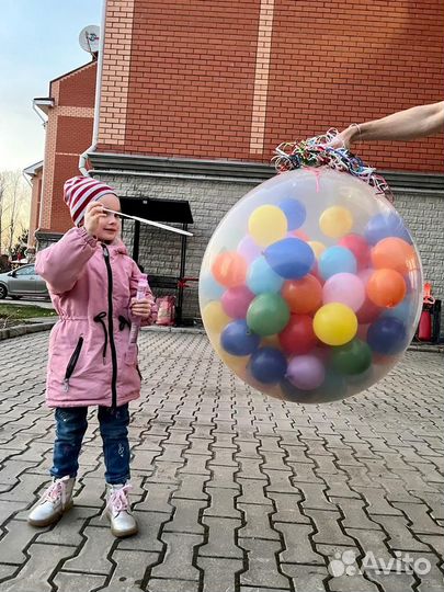Воздушные шары разных цветов и комплектации
