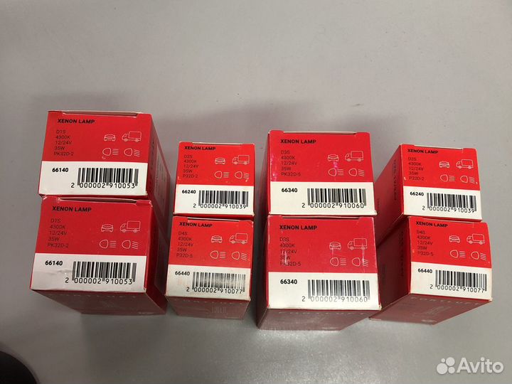 Лампочки ксенон d1s, d2s, d4s, d3s