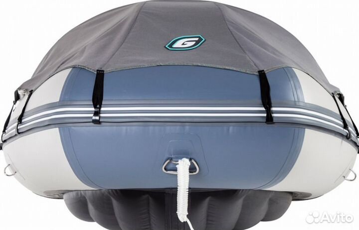 Надувная лодка gladiator E350PRO светло/темносерая