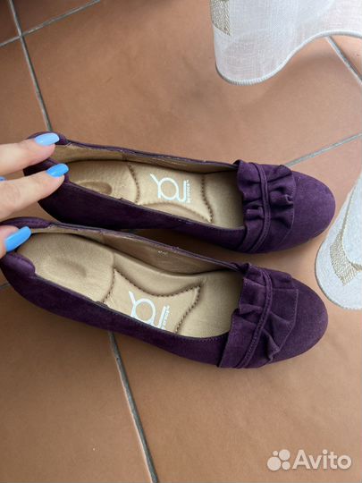 Туфли замшевые