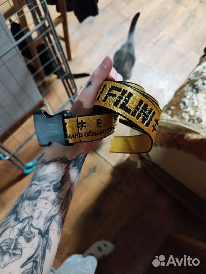 Ремень nikifilini жёлтый