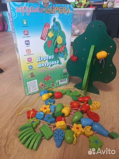 Игра шнуровка Дерево