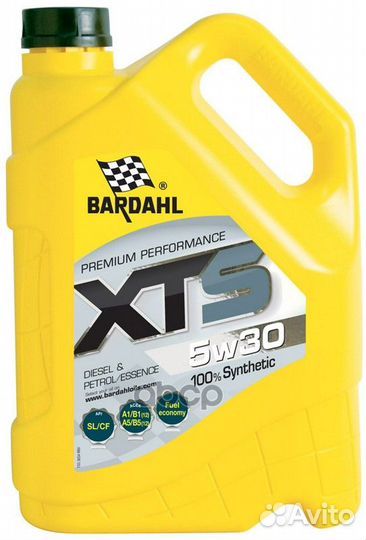 Bardahl XTS 5W30 (5L) масло моторное синтAPI S