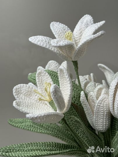 Вязаные цветы 