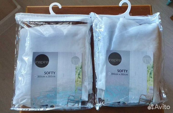 Тюль на ленте Inspire Softy 300х260 экрю